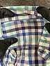 Crewcuts 100% Cotton Checkered-gingham Blue Long Sleeve Button-Down Shirt Size 8 - photo 3