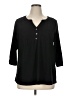 Naif Black 3/4 Sleeve Blouse Size 1X - photo 1