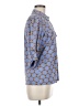 J. McLaughlin Print Blue 3/4 Sleeve Button-Down Shirt Size M - photo 4