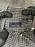 Class Club 100% Cotton Houndstooth Black Long Sleeve Button-Down Shirt Size 6 - photo 3