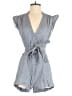 Derek Lam Collective 100% Cotton Tweed Blue Romper Size EU (IT) 36 / US 0 - photo 1