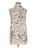 Laundry by Shelli Segal 100% Polyester Floral Pink Ivory Sleeveless Blouse Size 4 - photo 1