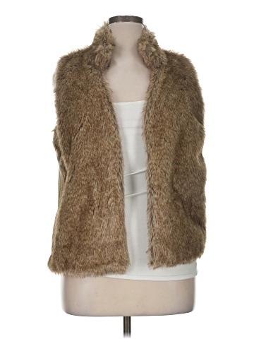 New Directions Faux Fur Vest (view 1)