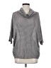 Laila Jayde Houndstooth Gray 3/4 Sleeve Blouse Size XS - photo 1