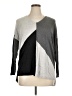 INC International Concepts Color Block Gray Pullover Sweater Size 0X - photo 1