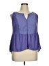 Michel Studio 100% Viscose Purple Sleeveless Blouse Size 14 - photo 1