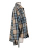 Shein Plaid Blue Fleece Size S - photo 4