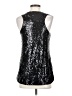 Fashion 100% Polyester Black Sleeveless Top Size S - photo 2