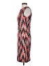 Calvin Klein Chevron-herringbone Red Cocktail Dress Size 4 - photo 5