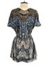 Free People 100% Rayon Blue Short Sleeve Blouse Size XS - photo 2