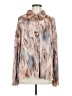 Shein 100% Polyester Print Brown Long Sleeve Blouse Size M - photo 1