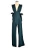 Francesca's 100% Polyester Solid Teal Jumpsuit Size XS - photo 1