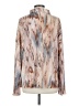 Shein 100% Polyester Print Brown Long Sleeve Blouse Size M - photo 2