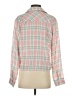 Hem & Thread Plaid Pink Long Sleeve Blouse Size S - photo 2