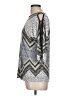 Rose + Olive Silver 3/4 Sleeve Blouse Size L - photo 5