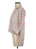 Hem & Thread Plaid Pink Long Sleeve Blouse Size S - photo 5