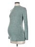 Hello Miz Teal Long Sleeve Turtleneck Size Sm Maternity - photo 1