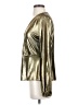 MICHAEL Michael Kors Metallic Gold Long Sleeve Blouse Size S - photo 5