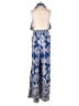 AaKaa 100% Rayon Paisley Blue Jumpsuit Size S - photo 2
