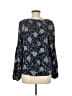 Hinge 100% Viscose Black Long Sleeve Blouse Size M - photo 2