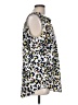 CAbi 100% Polyester Animal Print White Sleeveless Blouse Size L - photo 4