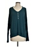 Pol Teal Long Sleeve Henley Size S - photo 1