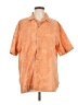 Assorted Brands Tropical Orange Short Sleeve Blouse Size L - photo 1