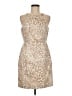 Calvin Klein Animal Print Tan Cocktail Dress Size 8 - photo 1