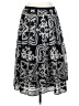 J.Crew 100% Silk Print Gray Silk Skirt Size 4 - photo 2