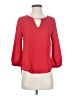 Meraki 100% Polyester Red 3/4 Sleeve T-Shirt Size S - photo 1