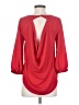 Meraki 100% Polyester Red 3/4 Sleeve T-Shirt Size S - photo 2