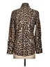 Chico's Animal Print Brown Long Sleeve Blouse Size Sm (0) - photo 2