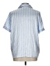 Assorted Brands Stripes Blue Short Sleeve Blouse Size L - photo 2
