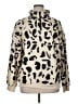 Shein 100% Polyester Animal Print Ivory Windbreaker Size XL - photo 1