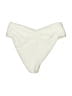 L Space Chevron-herringbone Ivory Swimsuit Bottoms Size L - photo 2