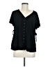 Torrid 100% Rayon Black Short Sleeve Blouse Size Med Plus (00) - photo 1