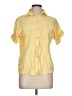 Unbranded Yellow Short Sleeve Blouse Size L (estimated) - photo 1