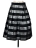 Soaked Stripes Silver Formal Skirt Size S - photo 2
