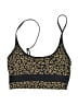 Beach Riot Animal Print Gold Swimsuit Top Size M - photo 1