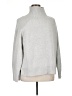 Kaileigh Solid Silver Turtleneck Sweater Size 1X - photo 1