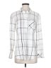 Chico's 100% Rayon Plaid White Long Sleeve Button-Down Shirt Size Sm (0) - photo 1