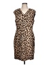 Escada Animal Print Brown Cocktail Dress Size EU 42 / US 12 - photo 1