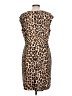 Escada Animal Print Brown Cocktail Dress Size EU 42 / US 12 - photo 2