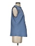 Allegra K 100% Polyester Blue Sleeveless Blouse Size S - photo 4