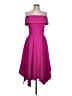 Xscape Solid Pink Purple Cocktail Dress Size 10 - photo 1