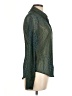 Olivaceous Metallic Green Long Sleeve Blouse Size L - photo 4