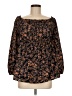 Shein 100% Polyester Black 3/4 Sleeve Blouse Size 6 - photo 1