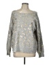 Mystree Metallic Silver Pullover Sweater Size L - photo 1