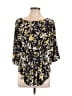 Long Tall Sally Black 3/4 Sleeve Blouse Size L - photo 1