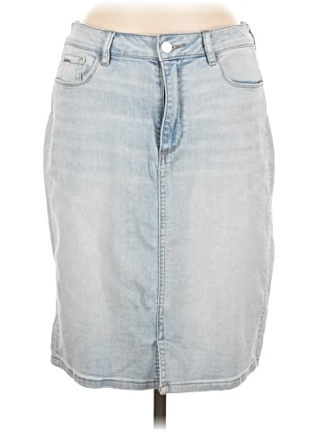 Bebe Denim Skirt (view 1)